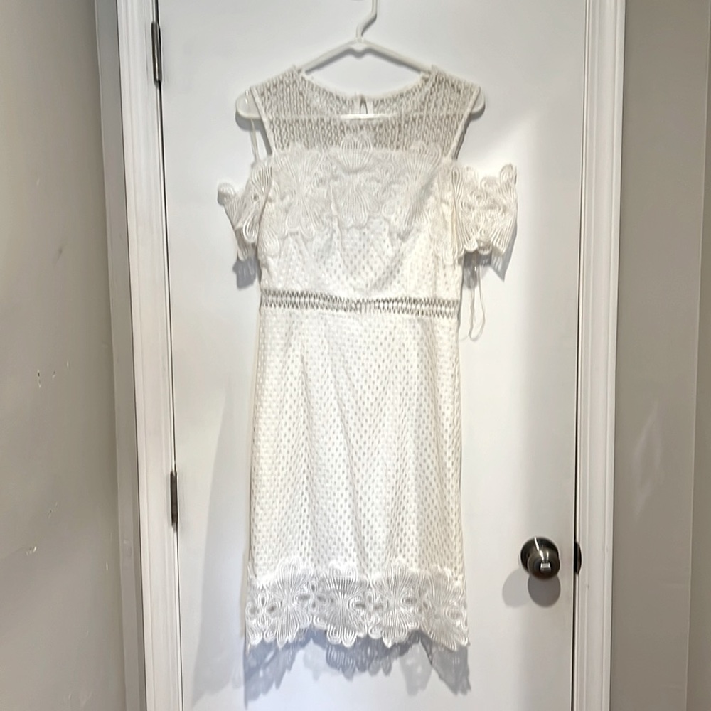 White lace dress